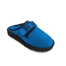 UGG Mens Size 6 Dune Slip On Sheepskin Suede Slippers 1130931 Dive Blue Black - £45.51 GBP