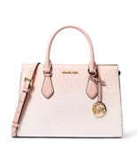 New Michael Kors Sheila Medium Ombré Signature Logo Satchel Powder Blush... - $2,593.51 MXN