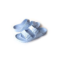 BIRKENSTOCK 38 &#39;Arizona&#39; Blue EVA Slide Sandals *EXCELLENT* SZ 38 | L7 - £38.27 GBP