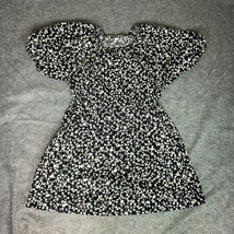 Old Navy Womens Dress Extra Large Black White Floral Short Cut Out Puff ... - £15.26 GBP