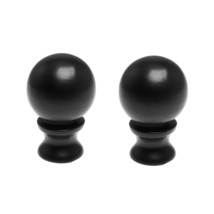 2Pcs 1-1/2 Inch Lamp Finial Oil Rubbed Black Steel Ball Knob Lamp Shade ... - $16.99