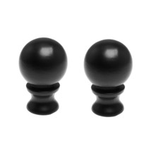 2Pcs 1-1/2 Inch Lamp Finial Oil Rubbed Black Steel Ball Knob Lamp Shade ... - £13.36 GBP