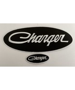 DODGE CHARGER 12” INCH &amp; 1.6x4 SEW/IRON ON PATCH BLACK EMBROIDERED MOPAR... - $462.40 MXN