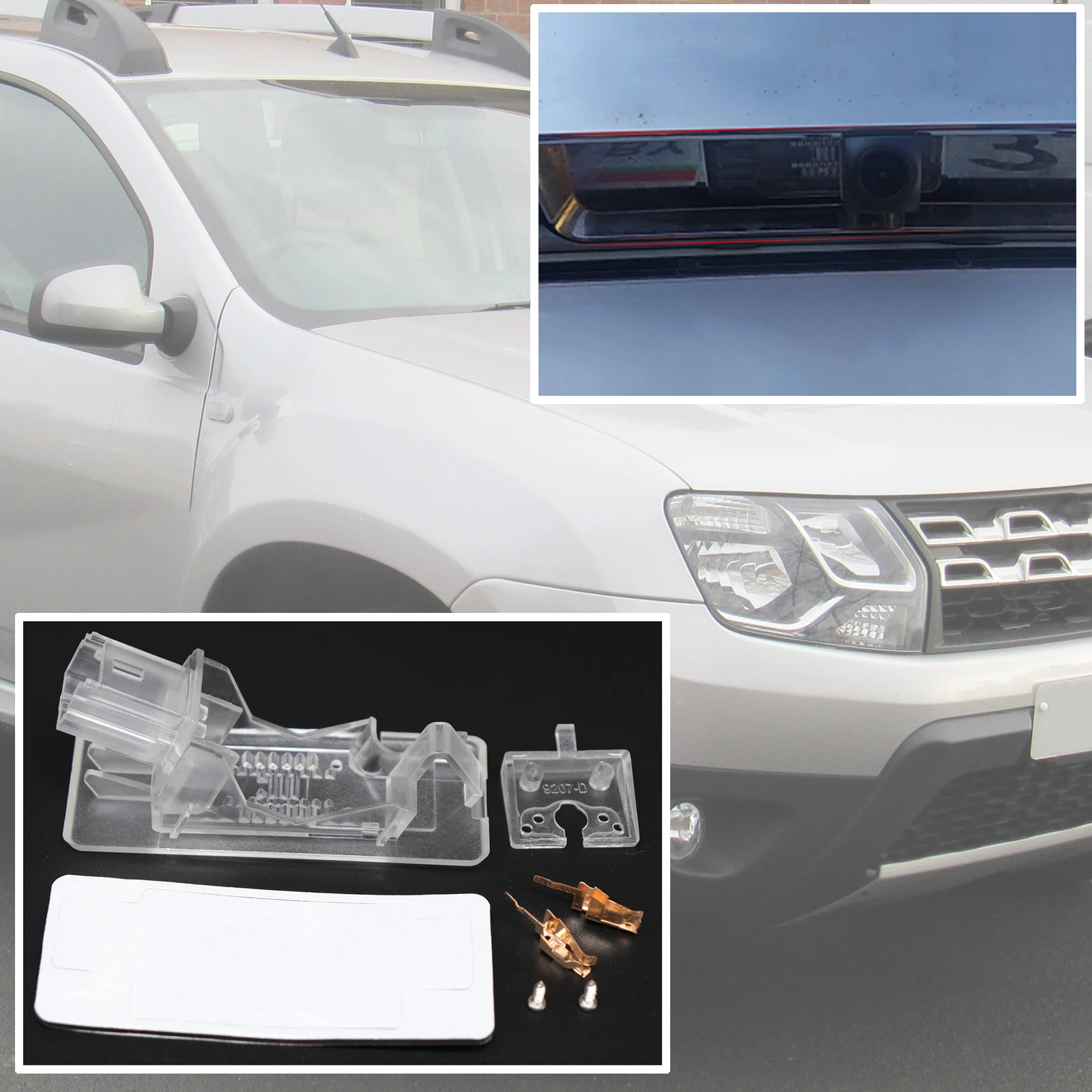 Rear View Camera cket Mount License Case Plate Housing For  Dacia Duster HS Terr - £65.69 GBP