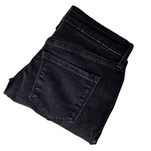Old Navy Pop Icon Skinny Mid Rise Jeans Size 4 Black Wash Distressed Raw... - $40.59