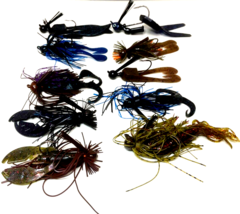 Football Jig Painted Metal  Creature Fishing Lures Lot Of 10 New - £9.73 GBP
