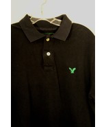 AMERICAN EAGLE OUTFITTERS ATHLETIC FIT GOLF SHIRT NAVY BLUE MENS M GREEN... - £11.70 GBP