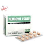 1 X HOVID NEUROVIT FORTE VITAMIN B1 B6 B12 100&#39;s For Nerves Function - $39.59