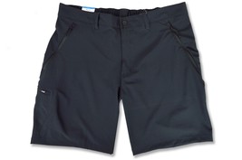 Columbia Mens Black First Ridge Omni-Wick UPF 50 Cargo Shorts, 36W 8&quot; In... - $33.37