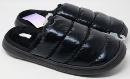 Women&#39;s Merritt Platform Shine Scuff Slide Slippers - Stars Above Black XL 11-12 - £11.22 GBP