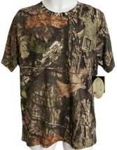 Mossy Oak Rollingwood Short Sleeve Crew Neck Mens Shirt Camo Size Medium NWT - $12.86