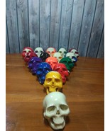 1 SET ! 16 PCS Skull Skeleton Head from Billiard Pool Snooker Ball Hand Carving - £784.23 GBP