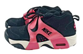 Nike Air Shoes Size 5Y Pink / Black Athletic Sneaker Strap Foot 599213-003 - £22.45 GBP