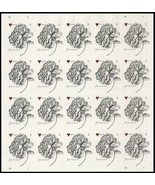 GENUINE Vintage Rose Pane of 20 - Postage Wedding Stamps Scott Scott 4959 - £70.76 GBP