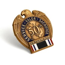 Vietnam War Pow Mia Ribbon Military Lapel Pin Insignia Made In Usa - $18.99