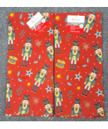 MU Kitchen Designer Print Kitchen Towels Red Nutcracker 20x30in Cotton 2... - £12.12 GBP