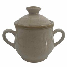 Vintage Crown Manor Stoneware Floral Garden Sugar Bowl Japan Made Flaw - $115.55 MXN