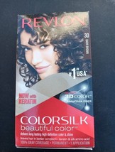 Revlon Colorsilk Beautiful Color #30 Dark Brown With Keratin Ammonia-Fre... - £12.45 GBP
