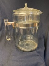 Vintage Pyrex Flameware Stovetop Coffee Pot Perculator - £38.32 GBP