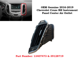 OEM 2016-2019 Chevrolet Cruze RH Right Passenger Dash Panel Air Outlet Vent - $34.64
