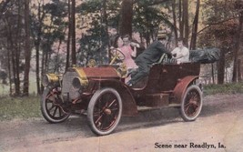 Readlyn Iowa IA Postcard Old Automobile 1912 to Rich Hill Missouri - £2.37 GBP