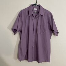 Van Heusen Wrinkle Free Button Down Lilac Purple Men’s Shirt Top XXL - €12,72 EUR