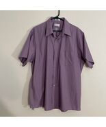 Van Heusen Wrinkle Free Button Down Lilac Purple Men’s Shirt Top XXL - €12,72 EUR