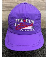 Dale Earnhardt TOP GUN Goodwrench Embroidered Snapback Hat Purple - Vint... - $21.28