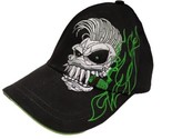 Piranaz Pirana Z Racing Skull Hat Black Neon Green Baseball Cap - $37.79