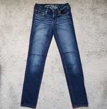 American Eagle Women&#39;s Size 4 Regular Skinny Super Stretch Denim Jeans - £16.87 GBP