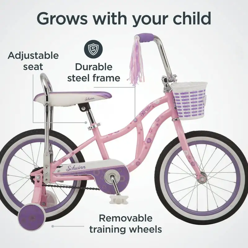 Bloom kid s bike with training wheels pink thumb200