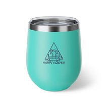 Personalized 12oz Copper Vacuum Insulated Cup, Happy Camper, Durable, 24-Hour Co - £26.81 GBP