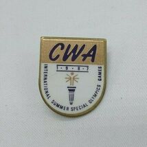 Vintage CWA International Summer Special Olympics Lapel Hat Pin - $5.34