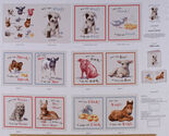 35" X 44" Cotton Panel Animal Friends "Who Says Woof?" Barnyard Sounds D... - $13.95