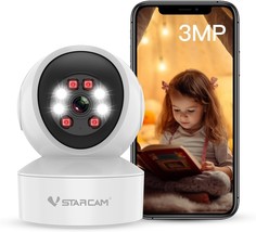 Security Indoor Camera Wireless WiFi with Phone app Recording 2 Way Audio for Ch - £39.68 GBP