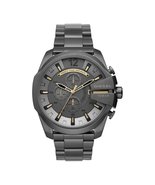 Diesel Men&#39;s Mega Chief Quartz Stainless Steel Chronograph Watch, Color:... - $158.38