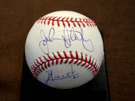 John Sterling Juan Miranda Ny Yankees Sportscasters Signed Auto Oml Baseball Mvp - £150.93 GBP