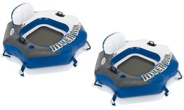 Intex River Run Connect Lounge Inflatable Floating Water Tube 58854EP 2 ... - $86.99