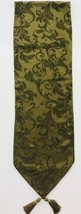 Table Runner Ivy Green Traditional Elegant With Tassels 13 X 88 Inches  - $59.40