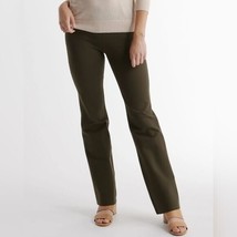 Quince Womens Ultra-Stretch Ponte Bootcut Pant Pull On Olive Green S - £18.84 GBP