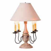 Irvins Country Tinware Jamestown Wood Table Lamp in Hartford Buttermilk with - £332.00 GBP