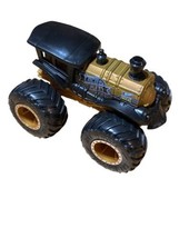 Hot Wheels Loco Punk Monster Trucks Jam Gold Black Toy Mattel Steam Engine - £9.67 GBP