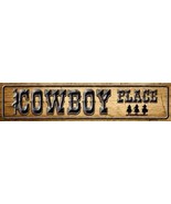 Cowboy Place Novelty Metal Mini Street Sign - £19.14 GBP