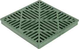 1212 Square Catch Basin Drain Grate, Diamond Design, Fits 12-Inch Catch ... - £18.37 GBP