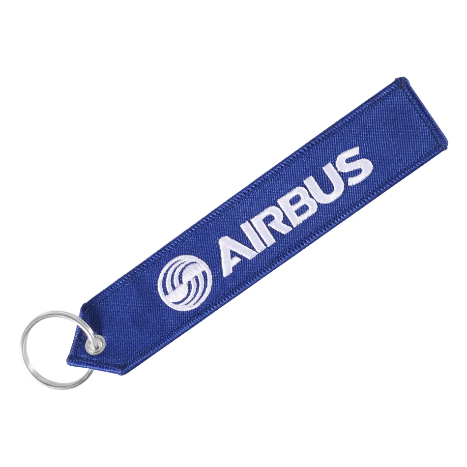 Play BOEING and AIRBUS Keychain llavero Aviation Gifts Auto Embroider Key Ring A - £22.91 GBP