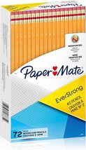 Paper Mate EverStrong #2 Pencils, Reinforced, Break-Resistant Lead, 72 C... - $11.99