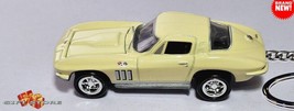 Rare Key Chain Vanilla Yellow 1965/1966 Chevy Corvette C2 Custom Limited Edition - £38.38 GBP