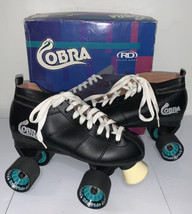 Black Men&#39;s Cobra Roller Derby Skates Size 8 Box Included - £37.01 GBP