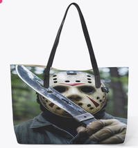 Jason Voorhees Friday the 13th Tote | Camp Crystal Lake Leather Tote - $750.11 MXN