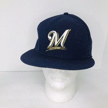 Milwaukee Brewers MLB New Era 59Fifty On Field Fitted Hat Size 7 3/8 58.7cm - £15.50 GBP